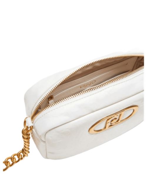 borsa donna tracolla catena ecopelle bianca LIU JO | AA5144-E088601065